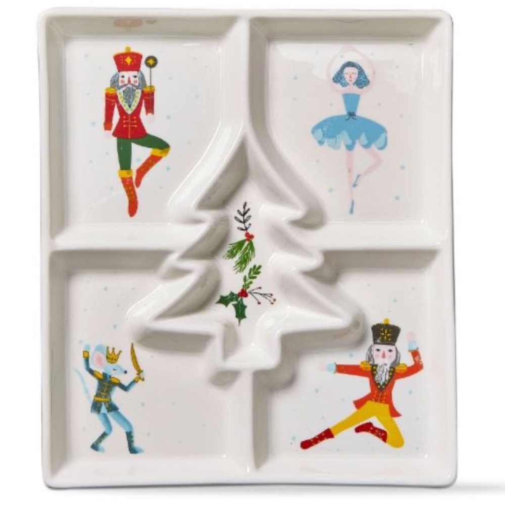 TAG NEW nutcracker divided dish - multi